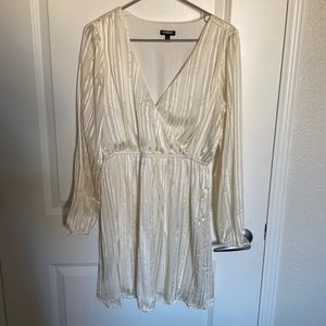 Express White Sparkle Dress